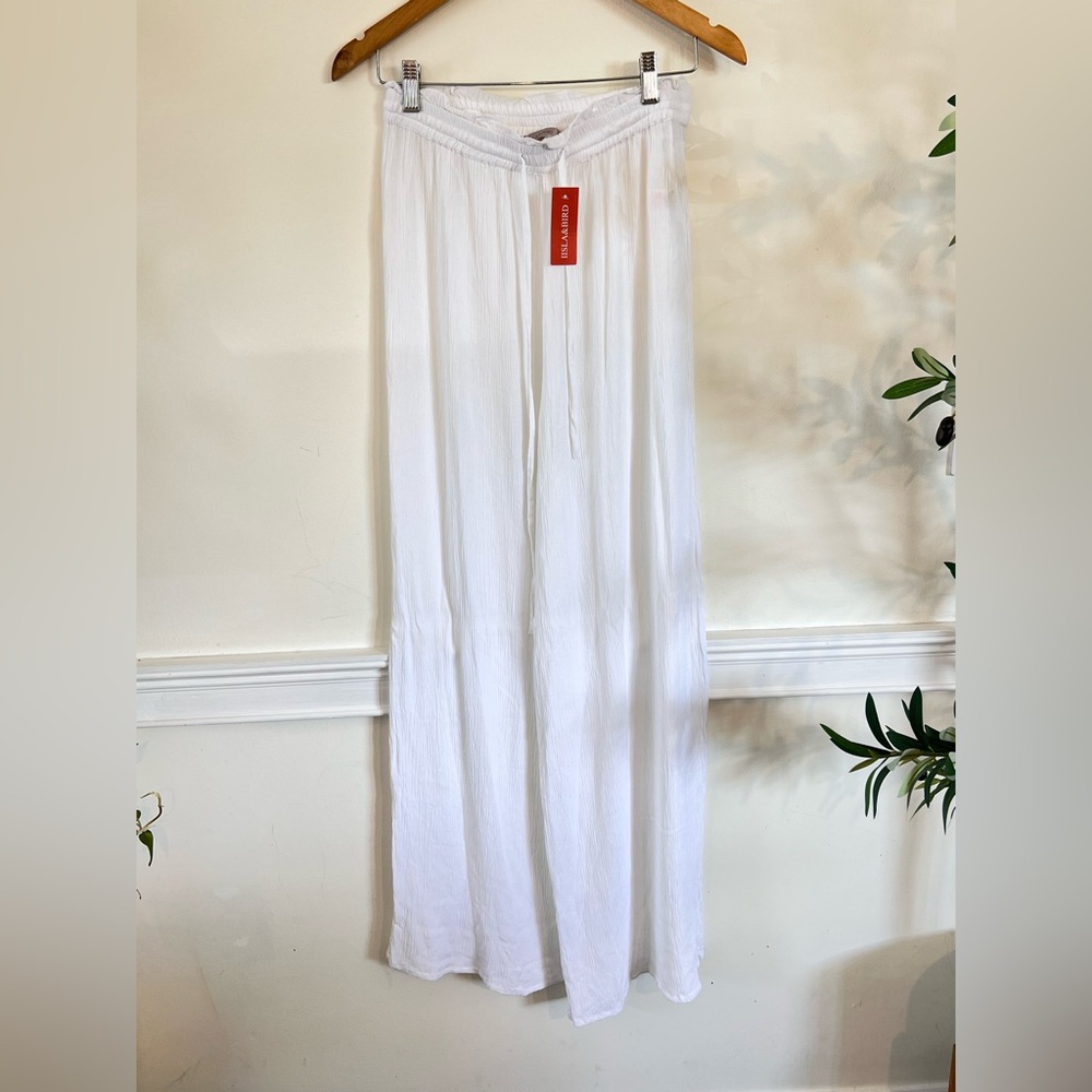 Beach Drawstring White Women's Pants by iisla & bird